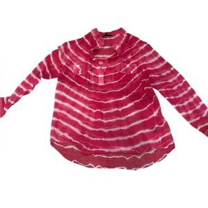 Pink Tie-Dye Blouse